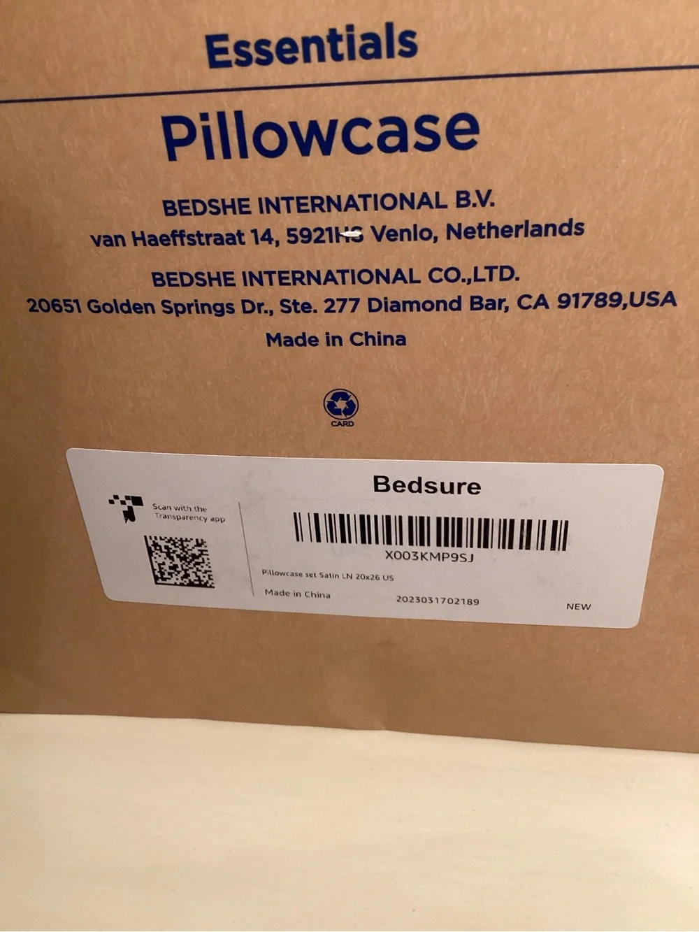 Bedsure Silver Satin Pillowcase - Essentials